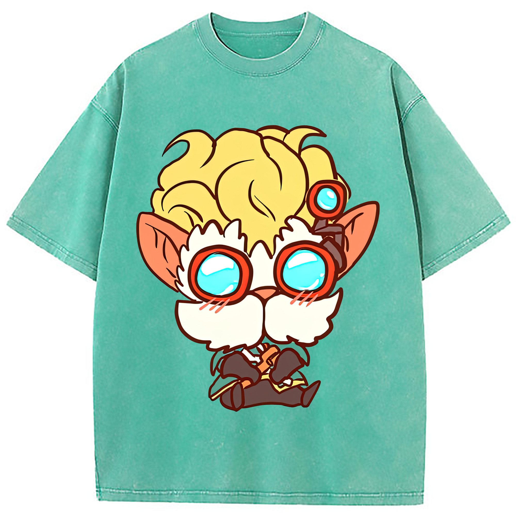 （画像用） リーグ・オブ・レジェンド League of Legends LOL 綿100% ヴィンテージ風 半袖Tシャツ（フロントプリント）